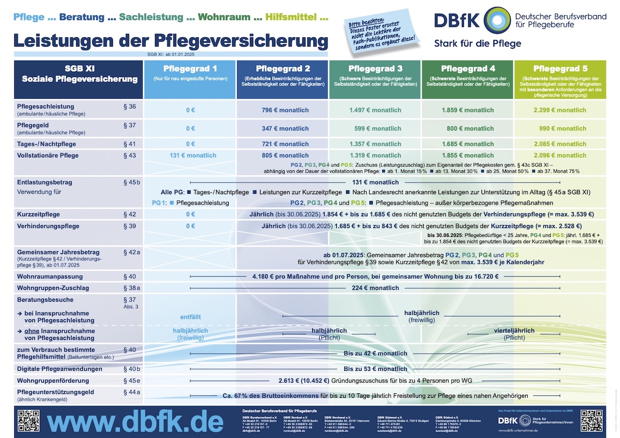 Slide - Slide - Poster Leistungen der Pflegeversicherung